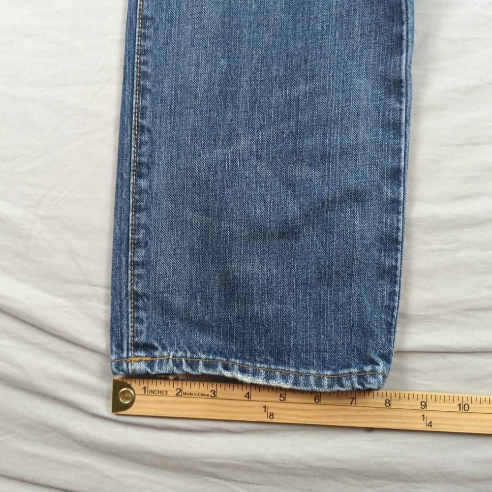 Polo Ralph Lauren 867 Jeans Mens 33x30 Blue Classic Straight Leg Distressed - Picture 7 of 16
